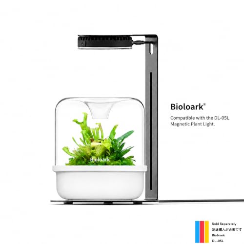 Bioloark MY-150K Glass Plant Terrarium with Ceramic Base, 6.4” x 6.7” White, Moss Terrarium Container with Clear Glass Cover, Ventilation Holes, Moisture Cycle Lid for Ferns, Succulents & Small Plants - color: MY-150K (6.4 "X6.7")White