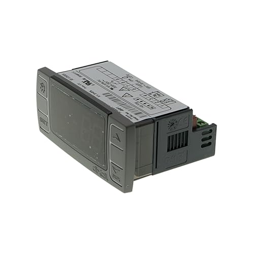 Dixell XR02CX-4N0F1 Digital Temperature Controller | 110V Refrigerator Freezer Thermostat with Probe | LED Display Cooling Controller for Commercial Refrigeration