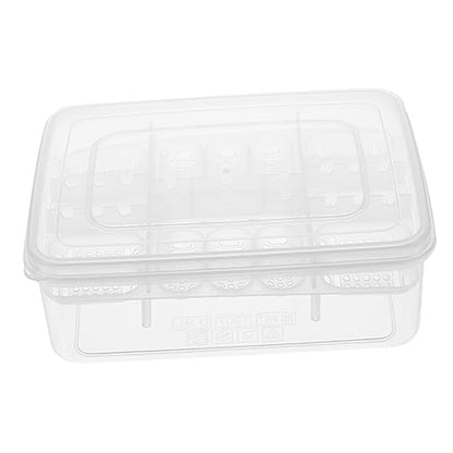 Plastic Reptile Egg Incubator 16 Grids Gecko Lizard Incubation Box Easy Observation Lightweight for Travel