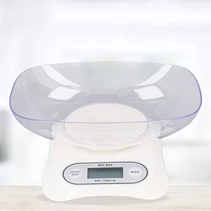 Digital Gram Scale, Small Jewelry Scale with Weighing Bowl and Insulated Silicone Mat, Gram Scale with USB Cable with Timer and Countdown Function, Digital Herb Scale for Food, Mini Reptiles