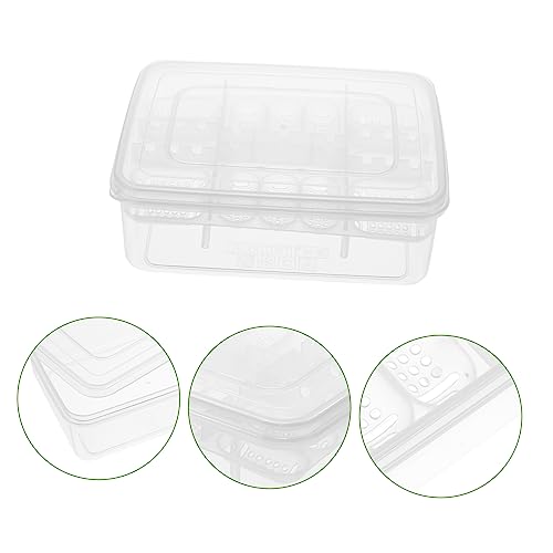 GALPADA Egg Incubation Tray 16 Compartments Reptile Hatchery Breeding Box Pet Supply Easy to Observe Birth of Reptiles
