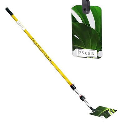 Inspection Mirror - Telescoping Heavy Duty, Lightweight & Durable, 4 ft - 12 ft Pole, 3.5 x 6 inch Acrylic Mirror - size: 3.5 x 6 inch Acrylic Mirror, style: 4 ft - 12 ft Pole