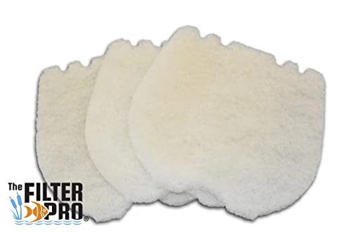 Cut Replacement Skimmer Filter Top Mat - Beige Coarse Filter Media to Fit Popular Brands, Made in USA (19" x 19" x 1.25" Thick- 3 Pack) - size: 19" x 19" x 1.25" - 3 Pack