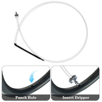 Netafim Automatic Irrigation Dripper Stake Assembly, 1 GPH, Bundle of 25 (36 Inches) - size: 36 Inches