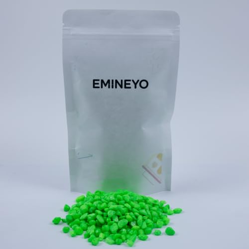Colored Aquarium Gravel,Colorful Pea Gravel,Garden Rocks,Decorative Stones Rocks for Fish Tank,Aquarium,Fairy Garden Decor,Planters,Vase Fillers,Landscaping,1 Pound (Light Green, 6-9mm) - color: Light Green, size: 6-9mm