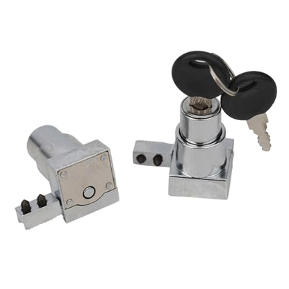 Sliding Glass Door Lock Set for Display Cabinet Terrarium,Zinc Alloy Security Lock with Keys,Rust-Proof Corrosion-Resistant,Easy to Install Without Drilling,for 5-8mm Glass,4 Pack