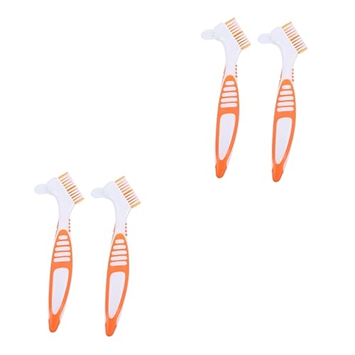 Mipcase 4pcs Turtle Shell Cleaning Brush Double-Sided Portable Reptile Tank Supplies - color: Multix2pcs, size: 16x5cmx2pcs