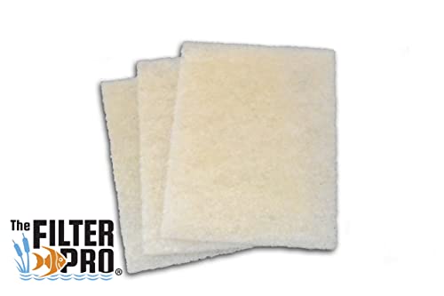 Cut Replacement Skimmer Mat Beige Coarse Filter Media to Fit Popular Brands, Made in USA (14" x 18" x 1.25" Thick - 3 Pack) - size: 14" x 18" x 1.25" - 3 Pack