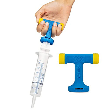 BASIK EZ Handle for Enteral Feeding Tube, Large - XLarge | Perfect for Tube Feeding, Syringe Not Included, Available in 2 Sizes - size: Large - XLarge