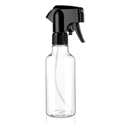 12oz Continuous Mist Plastic Spray Bottle 1 Pack All Purpose | Continuous fine mist, leak-proof, reusable for hair, plant care & household cleaning - color: Clear-1pcs