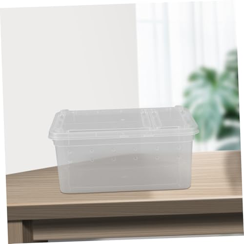 HANABASS Reusable Reptile Breeding Box Safe Feeding Container for Snakes Frogs Turtles and Animals Compact Terrarium for Home and Travel