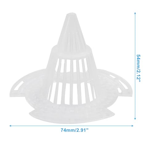 Cone Flower Pot Mesh Pad, 74mm, 10 Pcs | Pot Bottom Grid Mat, Drainage Screens, Drainage Netting