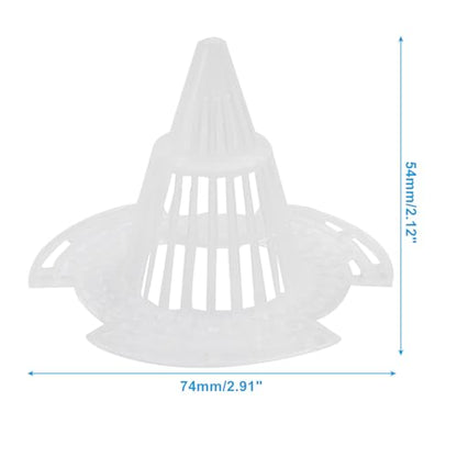 Cone Flower Pot Mesh Pad, 74mm, 10 Pcs | Pot Bottom Grid Mat, Drainage Screens, Drainage Netting