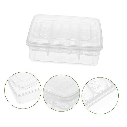 BESPORTBLE Egg Incubator Box for Reptiles 16 Holes Clear Lid Leakproof Made of Durable Plastic for Gecko Turtle and Lizard Eggs