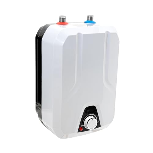 Mini Tank Water Heater Electric, 1500W Portable Water Heater Under Sink for Point of Use, 1.6Gallon Mini Water Heater, 110V Instant Hot Water Heater for Kitchen, Office