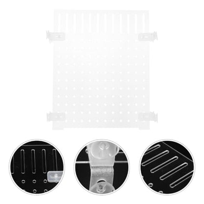 Aquarium Fish Tank Divider Acrylic Isolation Board Transparent 11.81X9.84 Inch Fish Tank Separator for Breeding and Aquarium Supply