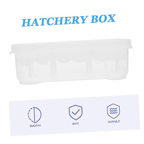 Abaodam 1Pc Reptile Egg Incubator with Compartments Durable Hatching Box for Snakes and Geckos Easy to Clean and Manage Temperature Gauge Included for Scientific Research