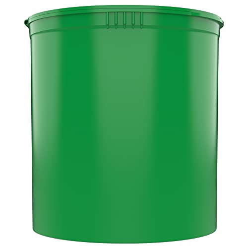 90 Dram CR Plastic Packaging Pop Top Containers - Child Resistant Travel Holder Vial Bottles - 60 qty (Green) - color: Green