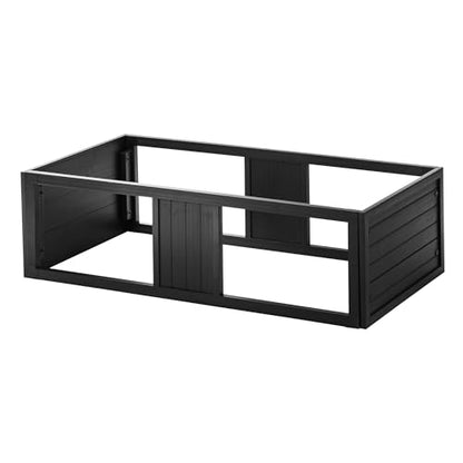 New Age Pet ECOFLEX Large Black Mojave Stacker for Reptile Habitats | 10 Year Limited Manufacturer's Warranty | Stackable Design, Accommodates Lighting Set-Up - color: Black, size: Large