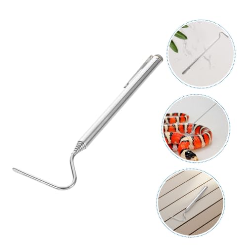 Snake Hook Reptile Catcher Tool Stainless Steel Design for Safe Handling of and Other Wildlife Portable and User-Friendly for Beginners and Experts