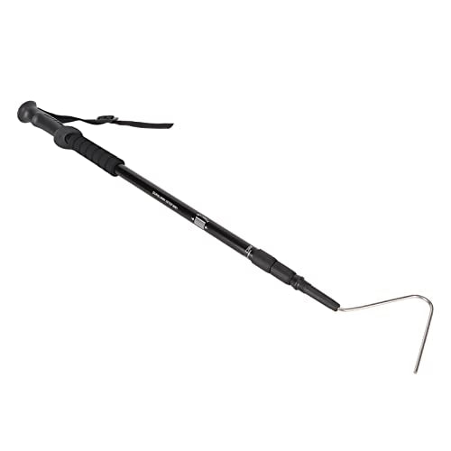 ANGGREK Snake Hook, Reptile Catcher Prevent Slip Aluminum Alloy Pole Adjustable Portable with Handle for Snake