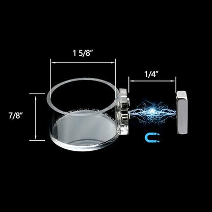 2 Pack Jumping Spider Feeding Dish, Acrylic Tarantula Water Dish Food Bowl | Jumping Spider Food Water Dish, Strong Double Magnets, Jumping Spider Enclosure Accessories for Insect,Reptile,Mantis,Bug
