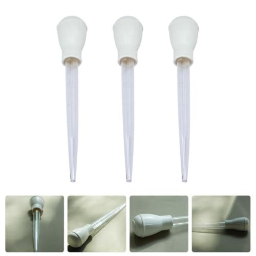 3pcs Aquarium Water Changer Dropper with Scale for Small Fish Tank Cleaning, Plastic Gravel Cleaning Tool for Fish Tank Water Changing and Debris Removal