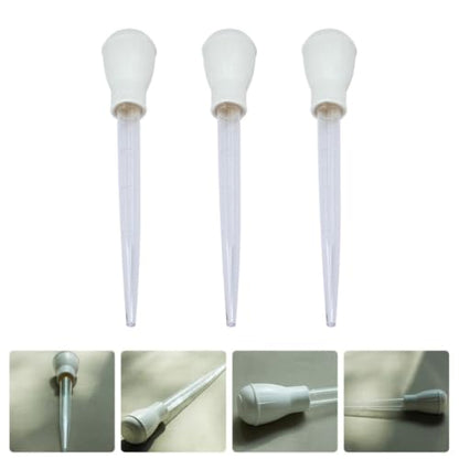 3pcs Aquarium Water Changer Dropper with Scale for Small Fish Tank Cleaning, Plastic Gravel Cleaning Tool for Fish Tank Water Changing and Debris Removal
