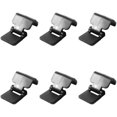 6 Pcs Terrarium Lock, Black Plastic Aquarium Clips, Old Version Reptile Cage Lock, Lid Latch for 0.7 in / 1.7 cm Lid, Fits Terrarium Enclosures