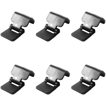 6 Pcs Terrarium Lock, Black Plastic Aquarium Clips, Old Version Reptile Cage Lock, Lid Latch for 0.7 in / 1.7 cm Lid, Fits Terrarium Enclosures