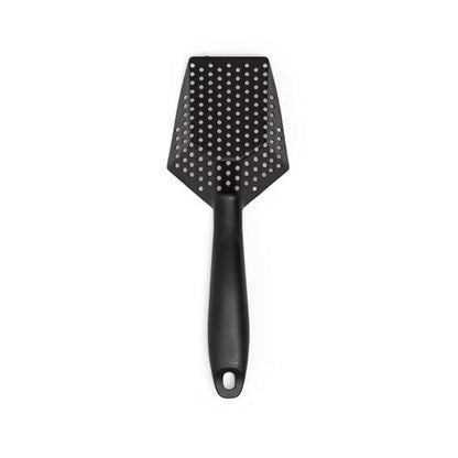 Reptile Sand Sifting Scoop Litter Shovel - Durable Metal Reptile Litter Cleaner Scooper with Black Non-Slip Handle, Fine Mesh Sifter for Lizard Substrate, Terrarium Sand & Waste Removal