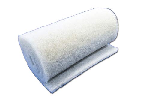 Beige Coarse Filter Media, 1.25" Thick, 14" x 56" Roll, Perfect for Aquariums, Ponds or Water Gardens, Made in USA - size: 14" x 56"