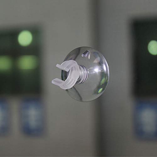 uxcell Aquarium Suction Cup Clips Airline Tube Holders Clamps for Fish Tank Clear 13mm 6Pcs - size: 13mm