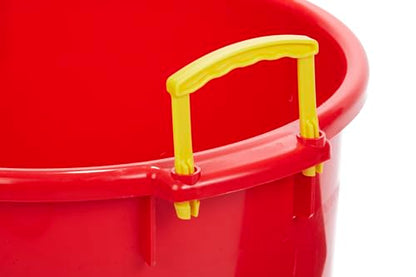 Little Giant® Plastic Muck Tub | Durable & Versatile Utility Bucket with Handles | Muck Bucket | Durable Handles | 70 Quart | Red - color: Red, size: 70 quart