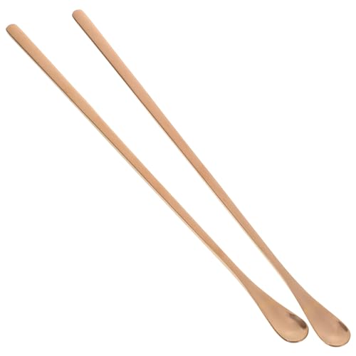 POPETPOP 2pcs Reptile Food Spoon Long Handle Feeding Tool for Lizards and Animals Mixing Spoon for Reptile Powder and Fruit - color: As Shown 1