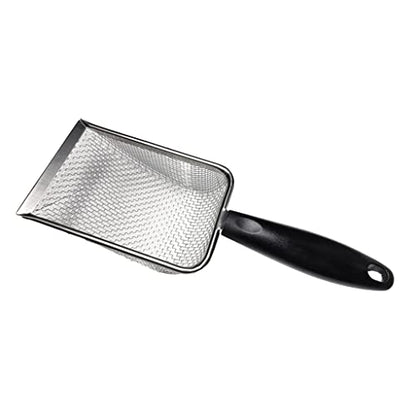 Reptile Stainless Steel Sand Scoops Metal Shovel Sifter Fine Mesh Terrarium Substrate Cleaner Corner Sifter Cleaner