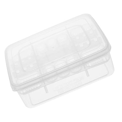 SUPVOX Reptile Incubation Box 16 Grids Plastic Gecko Lizard Incubator Easy to Observe Births