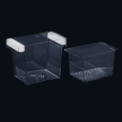 WEAVERBIRD Aquarium Fish Breeder Box, Acrylic Square Isolation Hatchery | Fish Isolation Breeding, Hatching Incubator, For Baby Fish Shrimp Clownfish Guppy - size: Square