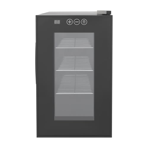 23L/6gal Reptile Incubator 4-Tier Reptile Egg Incubators with 3 Removable Shelves, Digital Reptile Scientific Lab Incubator with 50-104°F Adjustable Temperature for Turtle and Small Reptiles(Black)