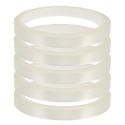 Didiseaon 5 Rolls High Temperature Heat Press Tape 10mm X 3 Polyester Sublimation Printing Tape for Industrial Repair and Thermal Resistant Applications