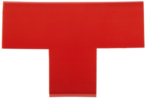 Mighty Line T3R Floor Marker Tape T Shape 9-Inch by 6-Inch by 3-Inch, Red, Pack of 50 - color: Red