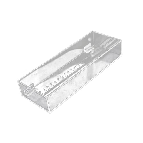 Clear Acrylic Fry Incubator Case Hatching Box with Measurement Scale for Juvenile Isolation and Viewing Miniature Aquatic Species Tank 1 Pack - color: large