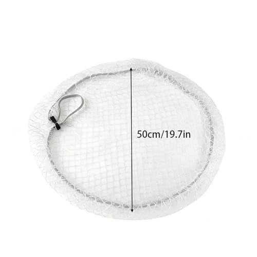 Aquarium Escape Proof Net, Nylon Material,Anti-Jumping Fish Tank Net,Circular Mesh Lid for Terrarium, Cover for Fish - color: diameter 50cm/19.7inch