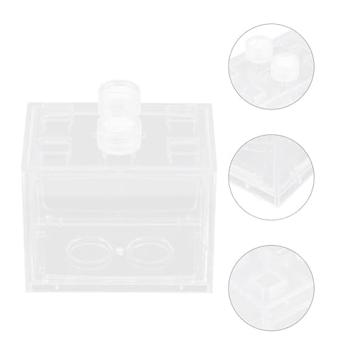 Mini LED Aquarium Kit with Acrylic Fish Tank, Small Desk Terrarium Starter Kit for Betta and Tropical Fish, Micro Aquatic Ecosystem Decoration with LED Lighting