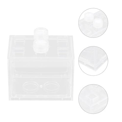 Beaupretty Mini LED Aquarium Kit with Acrylic Fish Tank and Light-up Terrarium for Betta Fish Small Desktop Ecosystem Tank and Home Décor