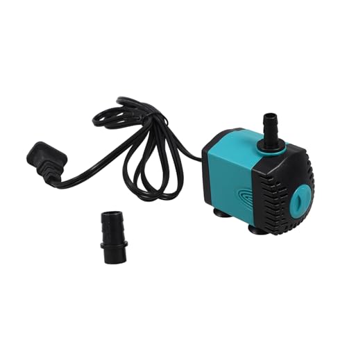 Toddmomy Silent Mini Submersible Aquarium Fountain Pump Waterfall Pump for Fish Tank Terrarium Hydroponics Quiet Side Suction Design for Indoor and Outdoor Use