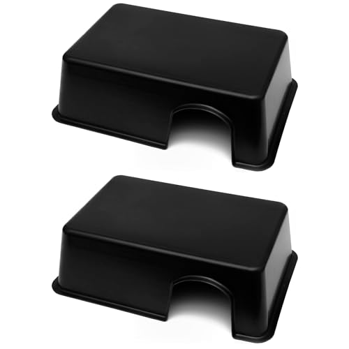 Jungle Bob - Rectangular Hide Box for Reptiles & Snakes - Durable Plastic - Creates A Dark Retreat to Reduce Pet Stress - Reptile Hides for Terrariums - X Large - 16.25" x 10.875" x 5.25" (2 Pack) - size: X-Large, style: 2 Pack