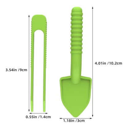 Reptile Cleaning Tools 5-Set with Long Handle Tweezers and Scooper for Terrarium Waste and Food Removal, Suitable for Lizards, Bearded Dragons, Small Animals, and Reptile Tank