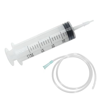 Hoypeyfiy 200ml Large Syringe ,Plastic Syringe with 40 Inches Plastic Tubing for Scientific Labs,Liquid,Plant Irrigation,Perfumes,Inks,Feeding Pets