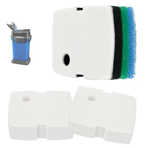 Replacement Canister Filter Pads Compatible with PennPlax Cascade 1200/1500 CCF4UL/CCF5UL Generic Floss Aquarium Sponge Media, Replacement Canisters Filters Sponges for Aquariums Fish Tank Turtle Tank